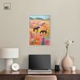 thumbnail image 3 of Horses in Beautiful Pasture II Canvas Trendy Western Print by Art Remedy, White Frame, 16" x 24", 3 of 7