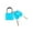 Sky Blue, variant on zttd suitcase lock mini padlock with key small lock school bag backpack luggage padlock school gyms outdoor backpack lock