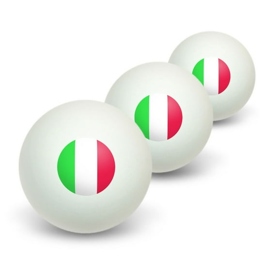 Italy Italian Flag Novelty Table Tennis Ping Pong Ball 3 Pack