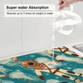thumbnail image 5 of Diver And Jellyfish Large Kitchen Drying Mat 18x24 Inch Ultra Absorbent Dish Drying Mats Foldable Countertop Protector, 5 of 8