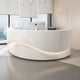 thumbnail image 3 of Counter Register Reception Desks Luxury Executive Modern White Reception Desks Closet Escritorios De Oficina Salon Furniture My Lux Decor Round, 3 of 14