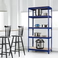 thumbnail image 3 of Patiojoy 5-Tier Industrial Steel Storage Shelves Garage Rack with Adjustable Shelves Navy Blue, 3 of 6