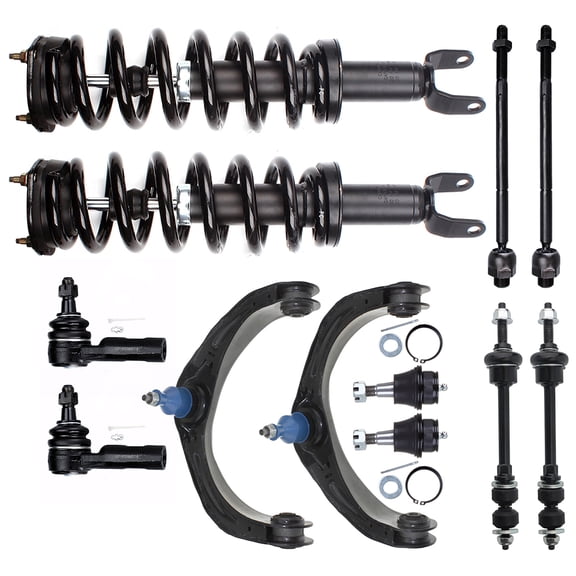 CCIYU Front Strut Spring Assembly Control Arm and Ball Joint Assembly 2009-2010 for Dodge Ram 1500/2011-2012 for Ram 1500 Complete Suspension Kit Fits K7411, K620175, K620174, K80894