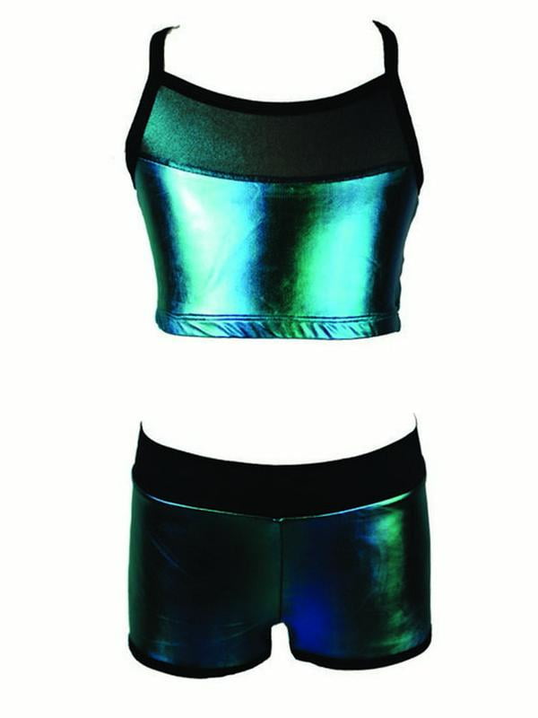 girls shorts and tights set