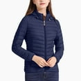 thumbnail image 4 of DAFPZW Women's Packable Removable Hood Puffer Jacket Full-Zip Slim Short Down Jacket Insulated Quilted Warm Winter Coat, 4 of 6