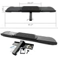 thumbnail image 6 of Ikon Motorsports Universal Hitch Step Bumper Guard Compatible with Cabs W/ 2Inch Receiver 43.3Inch Long Black, 6 of 6