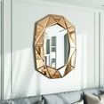thumbnail image 6 of LUVODI Modern Art Mirror with Beveled Edge Frame Geometric Bathroom Wall Mirror 28 x 39 inch, 6 of 8
