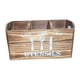 thumbnail image 1 of Organizador de utensilios de cocina con 3 compartimentos de madera Marrón oscuro, 1 of 9