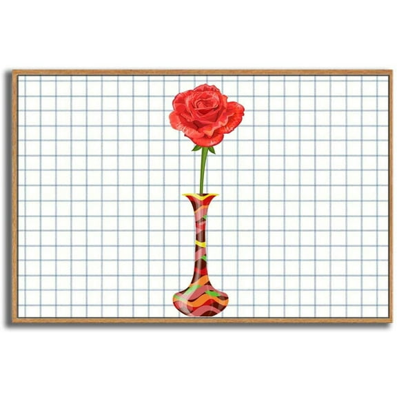 IDEA4WALL Framed Canvas Wall Art for Living Room, Bedroom Vase Canvas Prints for Modern Home Decoration Ready to Hang