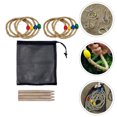 thumbnail image 4 of Ring Toss Game Wooden Hemp Rope Set for Kids Outdoor Games 1Set, 4 of 8