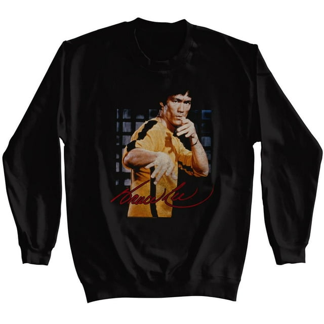 Bruce Lee Black Adult Sweatshirt