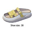 thumbnail image 2 of Maoww Sandales à Enfiler pour Femmes Imperméables Souples à Enfiler Sandales Plates Sandales de Sol Chaussures 38 Jaune, 2 of 9