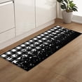 thumbnail image 5 of Kitchen Rugs and Mats Set of 2 Halloween Horror Bats on Buffalo Plaid Black White Kitchen Sink Mat,Non-Slip Area Runner Rug,Washable Floor Mat for Home Dining Room Office 18"x30"+18"x48", 5 of 6