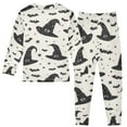 thumbnail image 2 of joogoo Bats and Stars 2 Piece Long Sleeve Tee and Pants Cotton Pajama Set 6Y, 2 of 7