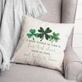 thumbnail image 3 of Creative Products Pattern Clovers Good Friends 18 x 18 Spun Poly Pillow, 3 of 3