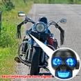 thumbnail image 4 of JIhuahe 12V Skull Motorcycle LED Turn Signal Lights, White Amber Dual Color Auxiliary Running Lights for Bike Customization, Maintenance, Safety Accessories,Red, 4 of 5
