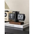 thumbnail image 1 of Retro Style Flip Desk Shelf Clock, Auto Flip Desk Table Clock, Classic Mechanical Digital Display Battery Powered, 12 Hours Moder, 1 of 9