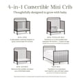 thumbnail image 5 of Namesake Winston 4-in-1 Convertible Mini Crib, 5 of 7