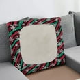 thumbnail image 3 of ZUXONGSY Christmas Sofa Cushion Covers Stripes Couch Cushion Protector Cover Anti Slip Sofa Cushion Slipcover Contemporary Furniture Protector for Dogs Cats and Children 1 Seater, 3 of 5