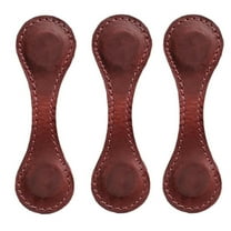 Magnetic Leather Page Holder (Fold-Over Book Clip, Reading Placemark), Claret, Black Magnetic Leather Book Clips, Vintage Bookmark And Folder For Reading, Meiiso