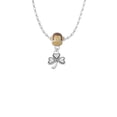 thumbnail image 2 of Delight Jewelry Silvertone Antiqued Shamrock Mia Monkey Charm Necklace, 2 of 4