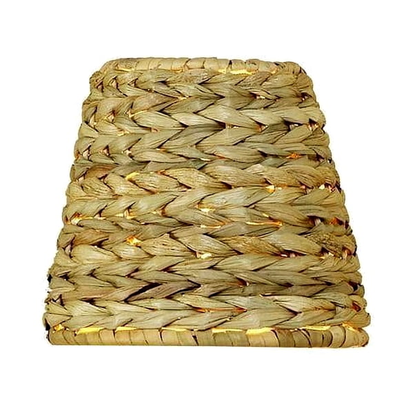 Sea Grass Chandelier Lamp Shade, 5 Inch Retro Drum | Clips Onto Bulb. Model: Ui#29