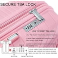 thumbnail image 6 of Luggage 4 Piece Sets, Expandable Carry On Luggage Set Hardshell PP, Suitcase Set with Double Spinner Wheels, Checked Durable Lightweight with TSA Lock, 14in 20in 24in 28in, 6 of 11