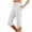 White, variant on yillto Womens Capri Pants Elastic Waist Drawstring Capris Causal Pant Cropped Workout Pants with Pockets