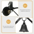 thumbnail image 3 of Lhio Wrought Iron Wind Chime Soothing Wind Chime 44X42X5.5CM Black, 3 of 8