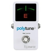 TC Electronic PolyTune 3 Tuner Pedal Chromatic Tuning, White