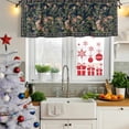 thumbnail image 5 of 2 Pack Valances for Window, Black Flowers Short Curtains for Kitchen Bedroom Living Room, Spring Floral Elegant Pastoral Vintage Rod Pocket Small Window Treatment Valance Drapes 42 x 18 Inch, 5 of 8