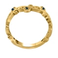 thumbnail image 3 of 10K Solid Rose,White & Yellow Gold Blue Diamond Hand- Crafted Wedding Band, 3 of 3