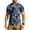 Royal Blue, variant on Men's Athletic Workout T-Shirts Moisture Wicking Cooling Running Shirts Camo Short Sleeve Performance Tee with Glasses Hanging