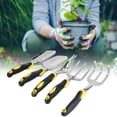 thumbnail image 2 of Juego de herramientas amarillas, pala, pala, rastrillo, mano de plástico para jardín, 5 uds., 2 of 8