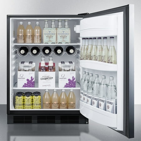 Summit Appliance - 5.5 Cu. Ft. Mini Fridge - Stainless Steel