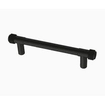 Liberty P43445W-FB 3 3/4" Casual Coined Cabinet Pull Matte Black Finish