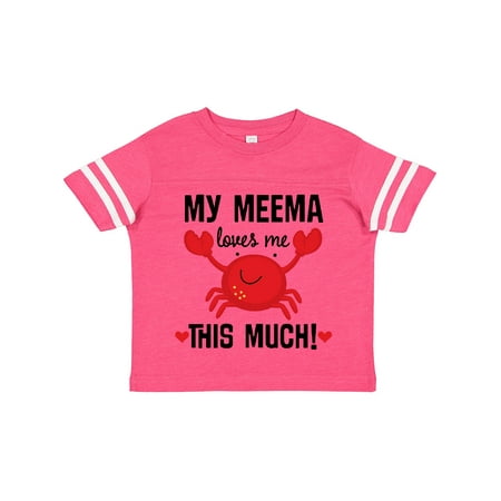 

Inktastic My Meema Loves Me Grandson Boys or Girls Toddler T-Shirt