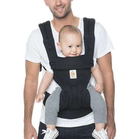 Ergobaby 360 Standard Baby Carrier - Black Ergobaby s Award-Winning 360 All Carry Positions Ergonomic Baby Carrier offers you and your baby the ultimate in comfort and flexibility. With its unique  structured bucket seat  the versatile Ergobaby 360 carrier keeps baby ergonomically seated in all carrying positions (front-outward  front- inward  hip and back carry)  easily adjusts to fit petite to larger body types  and the wide padded waistband provides the lower back support you need. At Ergobaby  we hold all our carriers to higher safety standards than required by our industry  and quality workmanship means our carriers can be used for multiple babies over multiple years.