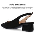 thumbnail image 4 of Journee Collection Womens Sylvia Wide Width Sling Back Covered Block Heel Pumps, 4 of 7