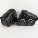 thumbnail image 4 of par de bolsas colgantes triangulares de cuero sintético para motocicleta, impermeables, para colgar en el sillín, para motocicleta eléctrica (negro), 4 of 5