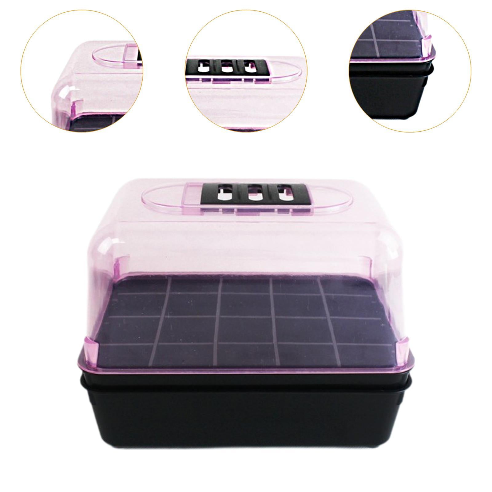 MAGIDEAL Germination Seed Starter Tray with Lid Humidity Adjustable Mini Greenhouse for