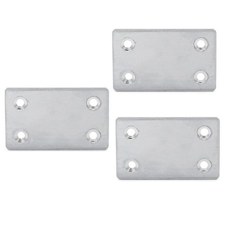 

4 Holes Wooden Angle Corner Brackets Furniture Flat Mending Repair Plate