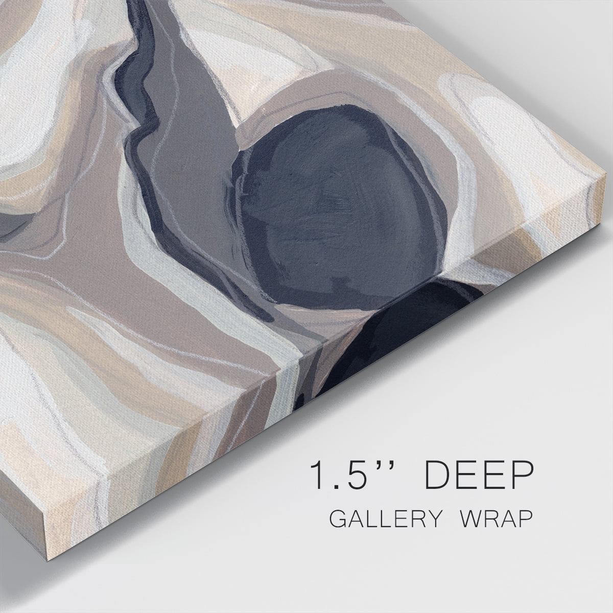 Wexford Home Stone Ripple I-Premium Gallery Wrapped Canvas, 40" x 40" - Ready to Hang