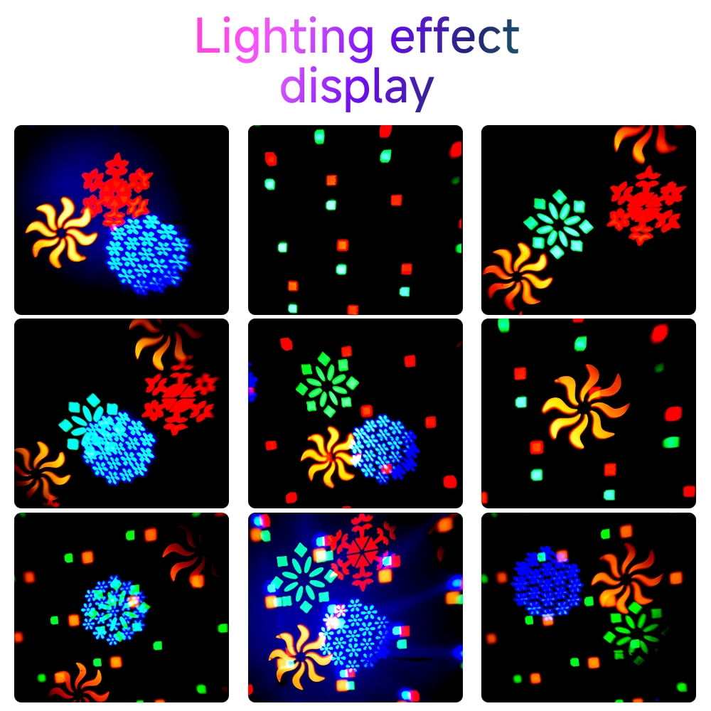 Party DJ Disco Light 3in1 projector Stage lighting remote control multi-mode voice control strobe effect projection light Family Party Bar Club KTV Karaoke Holiday Birthday Bash  atmosphere light