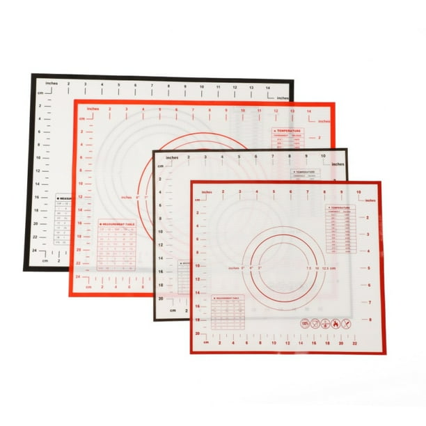 Silicone Pastry Mat Extra Large Non Slip with Measurements Non Stick
