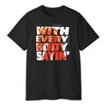 thumbnail image 3 of With Everybody Sayin’ LA Knight T-Shirt – Wrestling Fan Graphic Tee, Cotton, Unisex Fit, 3 of 5