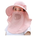 thumbnail image 2 of Women's UPF 50+ Wide Brim Sun Hat with Face & Neck Flap, Foldable Beach Hat for Fishing, Hiking and Outdoor Activities, Lightweight Portable Sun Protection Cap, 2 of 3