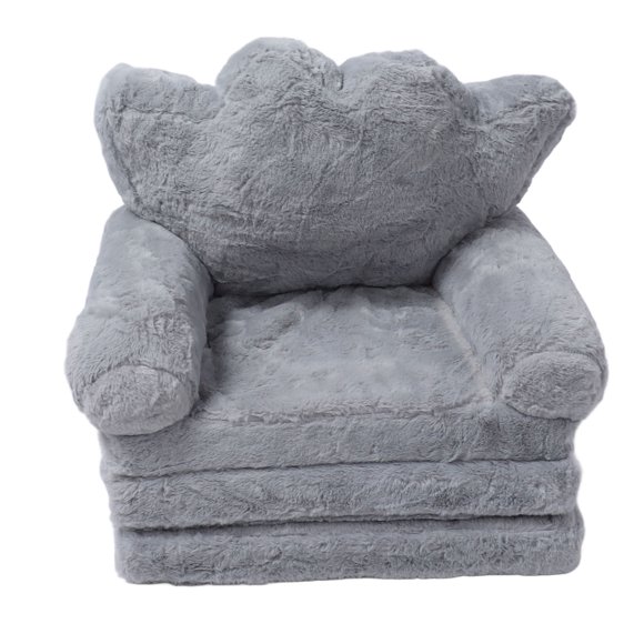 Kids Couch Fold Out, 2 In1 Plush Children Couch Backrest Armchair Bed, Convertible Sofa To Lounger, Portable Flip Open Recliner, Fun Baby Sofa For Infant Toddler Baby Girls