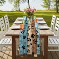 thumbnail image 4 of Table Runners 72 Inches Long Dress Scarves, Light Blue Brown Farmhouse Kitchen Table Runner, Coffee Tablerunners, Rustic Farmhouse Dog Paw Vintage 13x72 Inch, 4 of 9