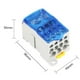 thumbnail image 4 of Caja de distribución del bloque del carril del dinar, caja de conexiones eléctricas para los gabinetes de distribución ergía 11 500A Gloria conector de empalme de potencia, 4 of 4
